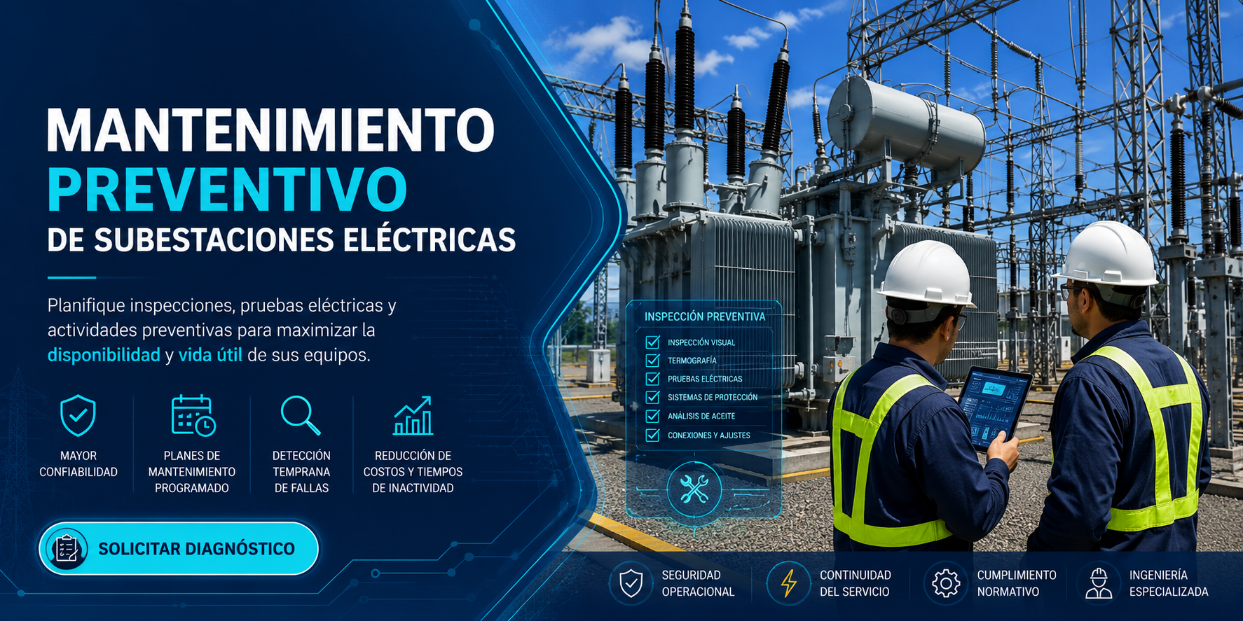 Mantenimiento Preventivo de Subestaciones Eléctricas