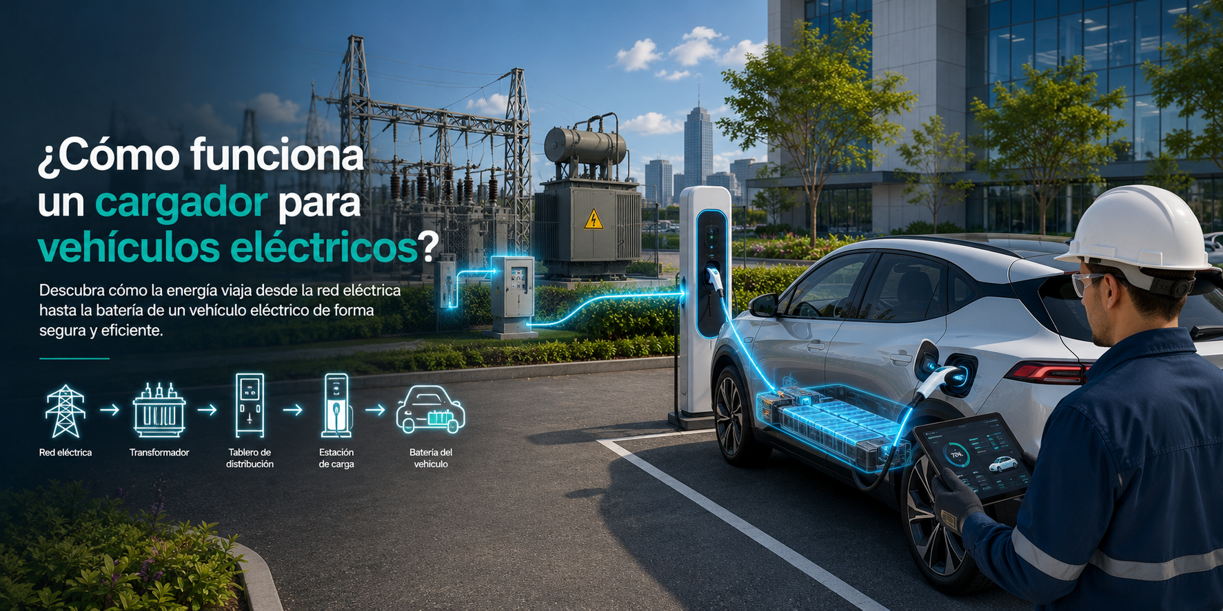 ¿Cómo Funciona un Cargador para Vehículos Eléctricos?